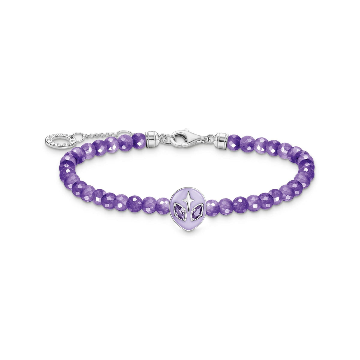 THOMAS SABO Alien Bracelet with Imitation Amethyst Bead Bracelets THOMAS SABO Charmista 