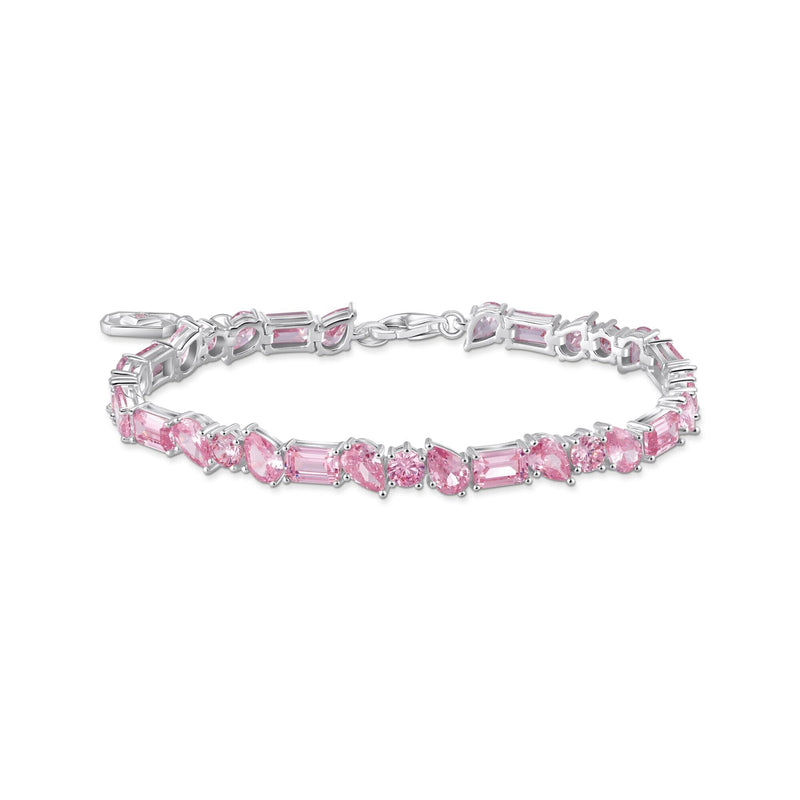 THOMAS SABO Heritage Glam Pink Tennis Bracelet Narrow Bracelets THOMAS SABO 