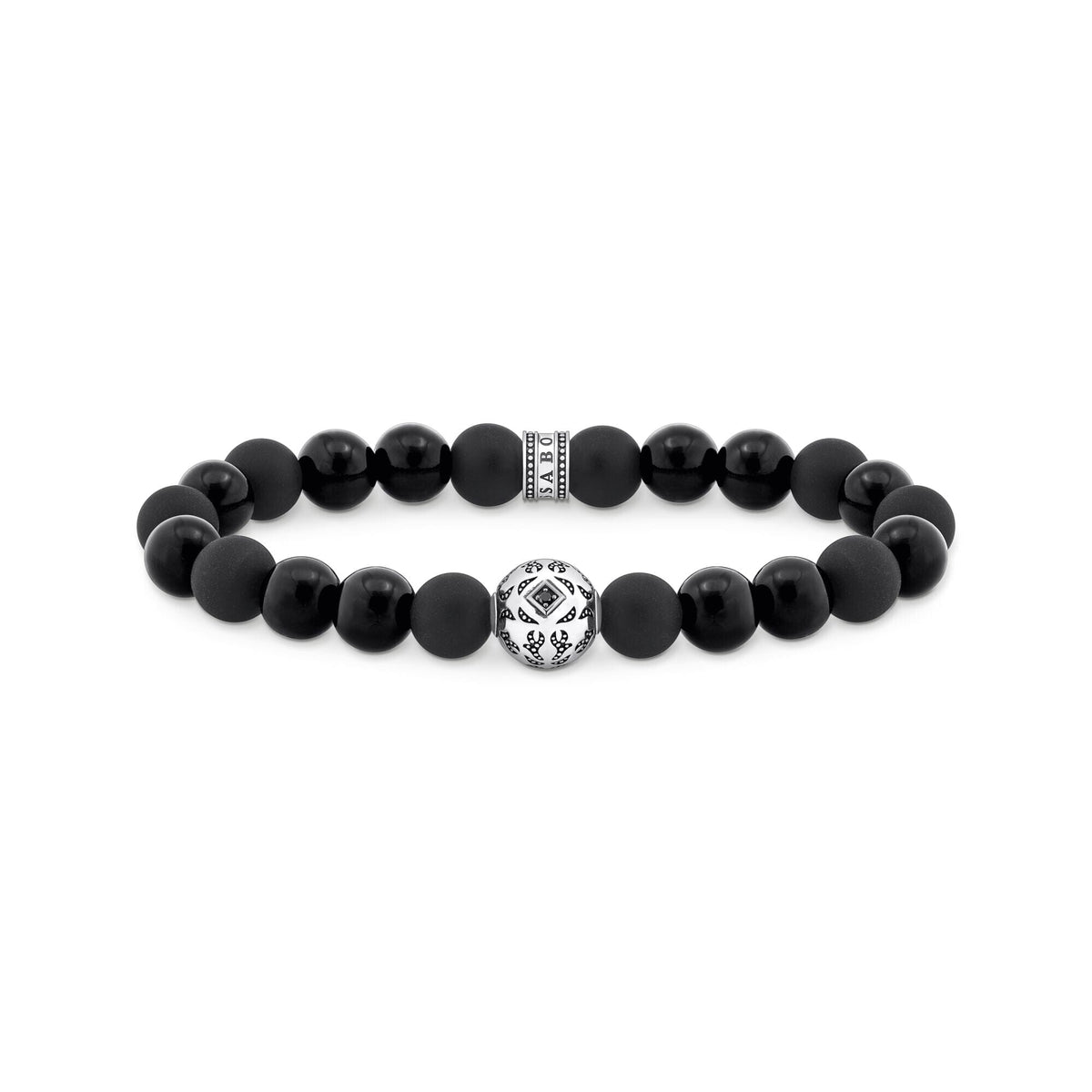 THOMAS SABO Beads Bracelet Made from Obsidian Bracelets THOMAS SABO 
