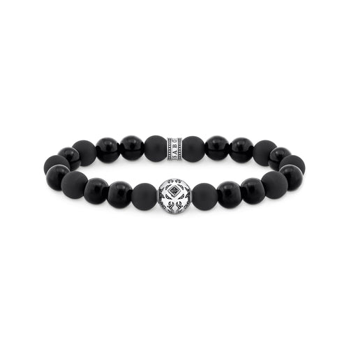 THOMAS SABO Beads Bracelet Made from Obsidian Bracelets THOMAS SABO 