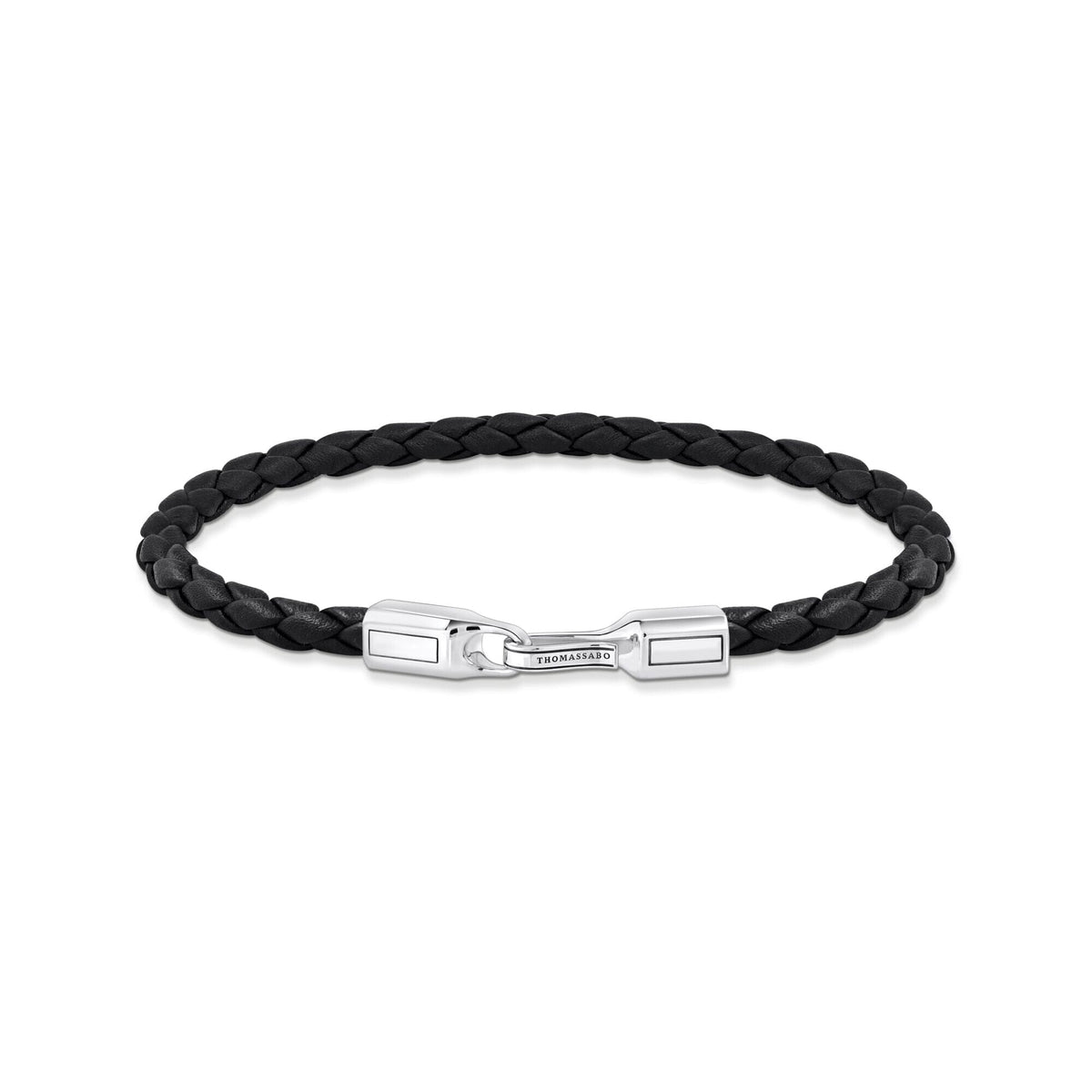 THOMAS SABO Bracelet with Braided, Black Leather Bracelets THOMAS SABO 