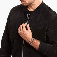 THOMAS SABO Bracelet with Braided, Black Leather Bracelets THOMAS SABO 