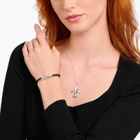 THOMAS SABO Bracelet with Braided, Green Leather Bracelets THOMAS SABO 