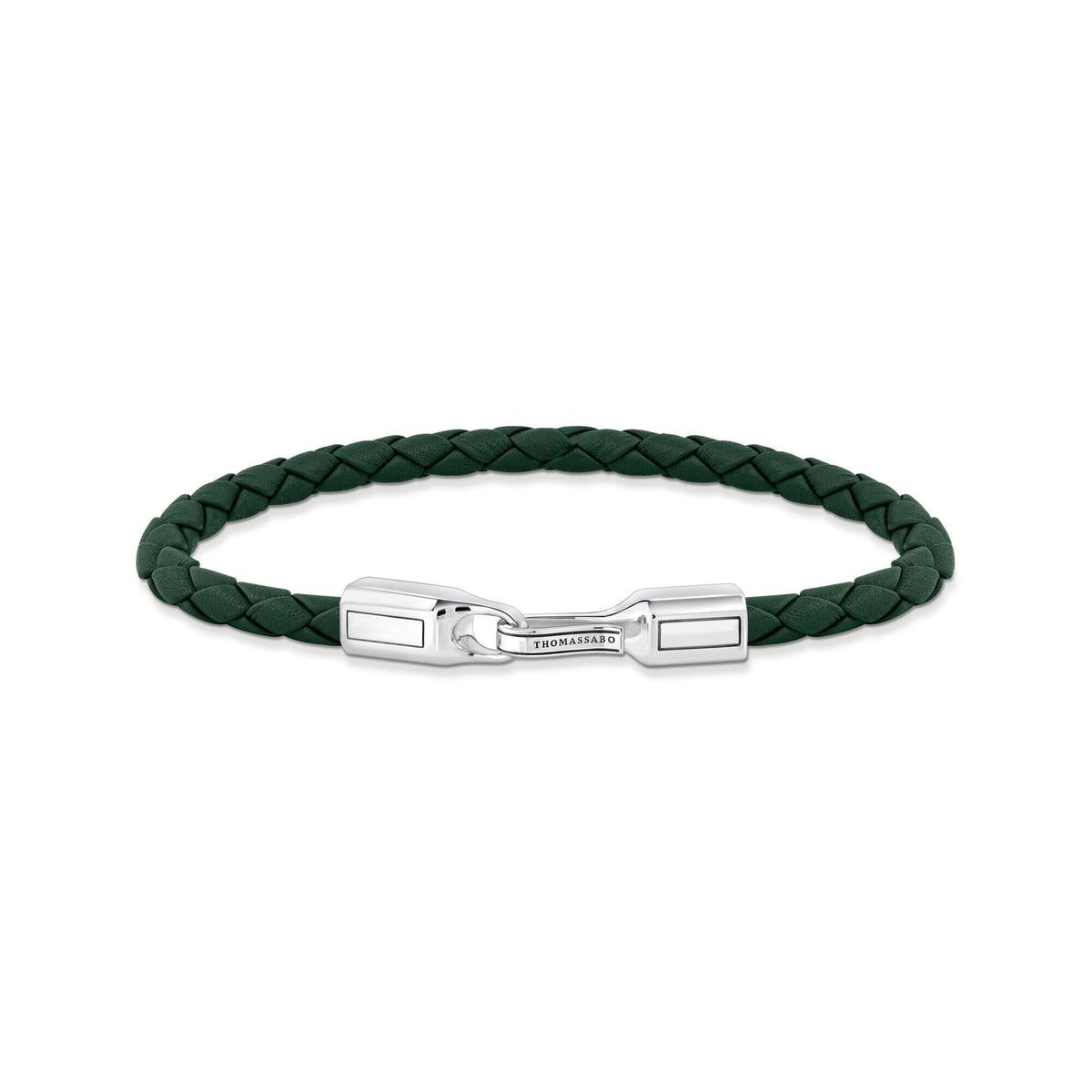 THOMAS SABO Green Leather Bracelet Bracelets THOMAS SABO 