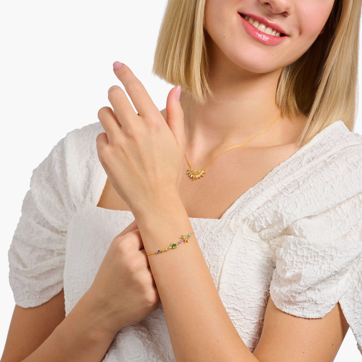 THOMAS SABO Bracelet with colourful palm tree & cactus Bracelets Thomas Sabo 