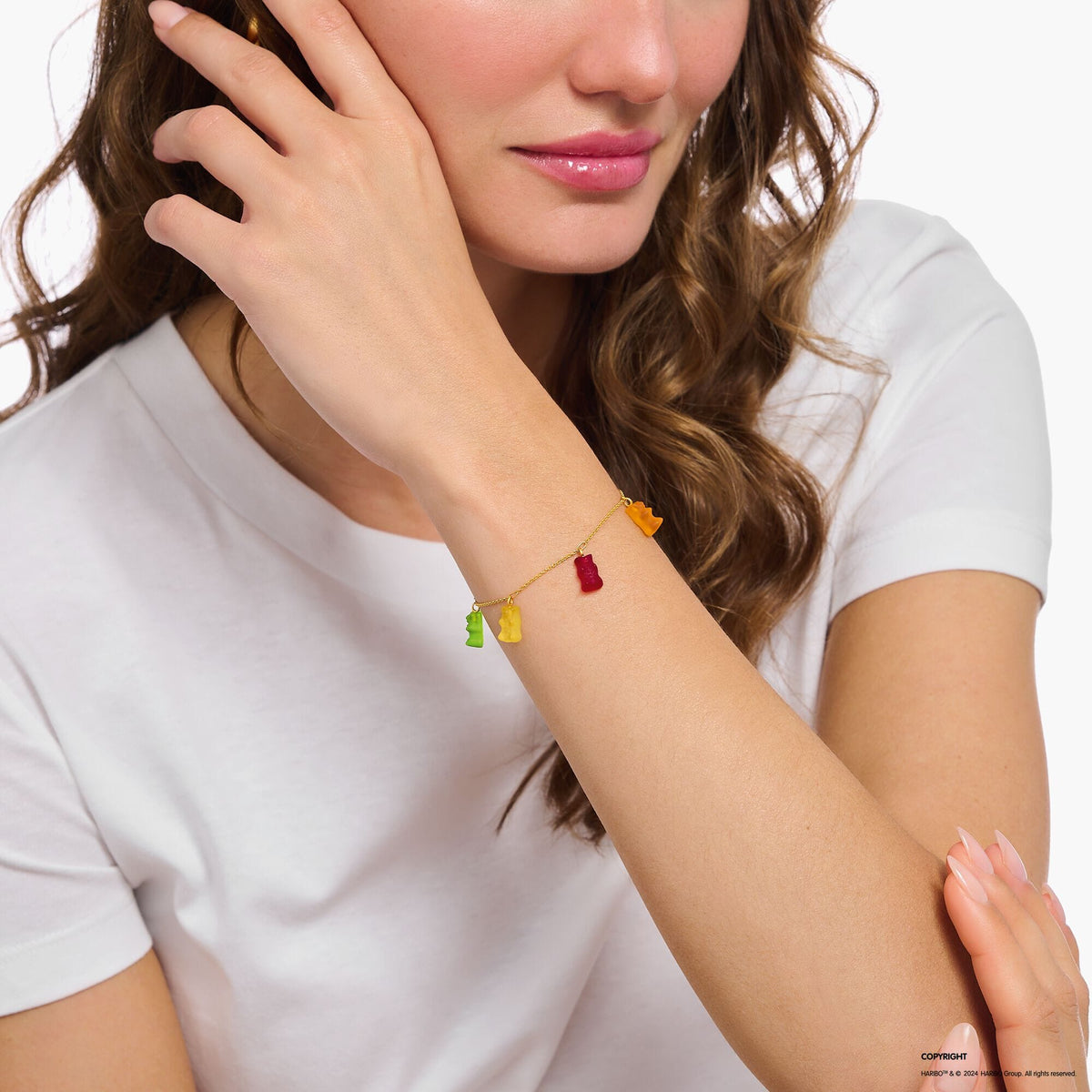 THOMAS SABO Bracelet with 5 colourful goldbears Bracelets THOMAS SABO 