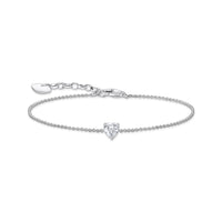 THOMAS SABO Bracelet with white heart-shaped pendant Bracelets Thomas Sabo 