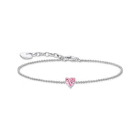 THOMAS SABO Bracelet with pink heart-shaped pendant Bracelets Thomas Sabo 