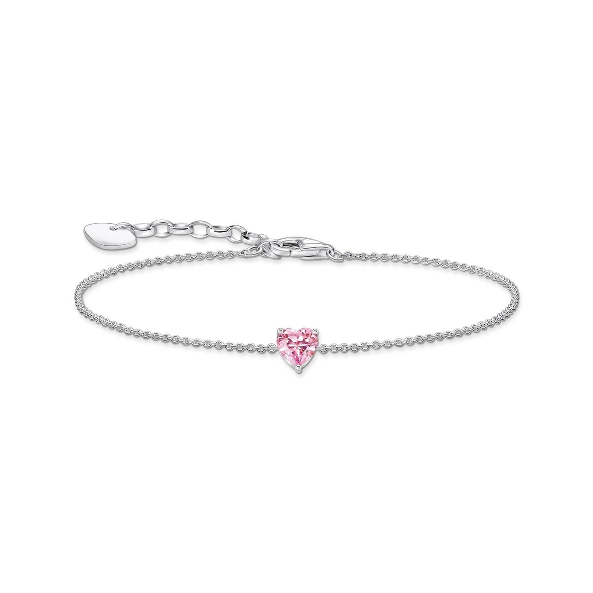 THOMAS SABO Bracelet with pink heart-shaped pendant Bracelets Thomas Sabo 