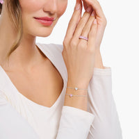 THOMAS SABO Bracelet with pink heart-shaped pendant Bracelets Thomas Sabo 