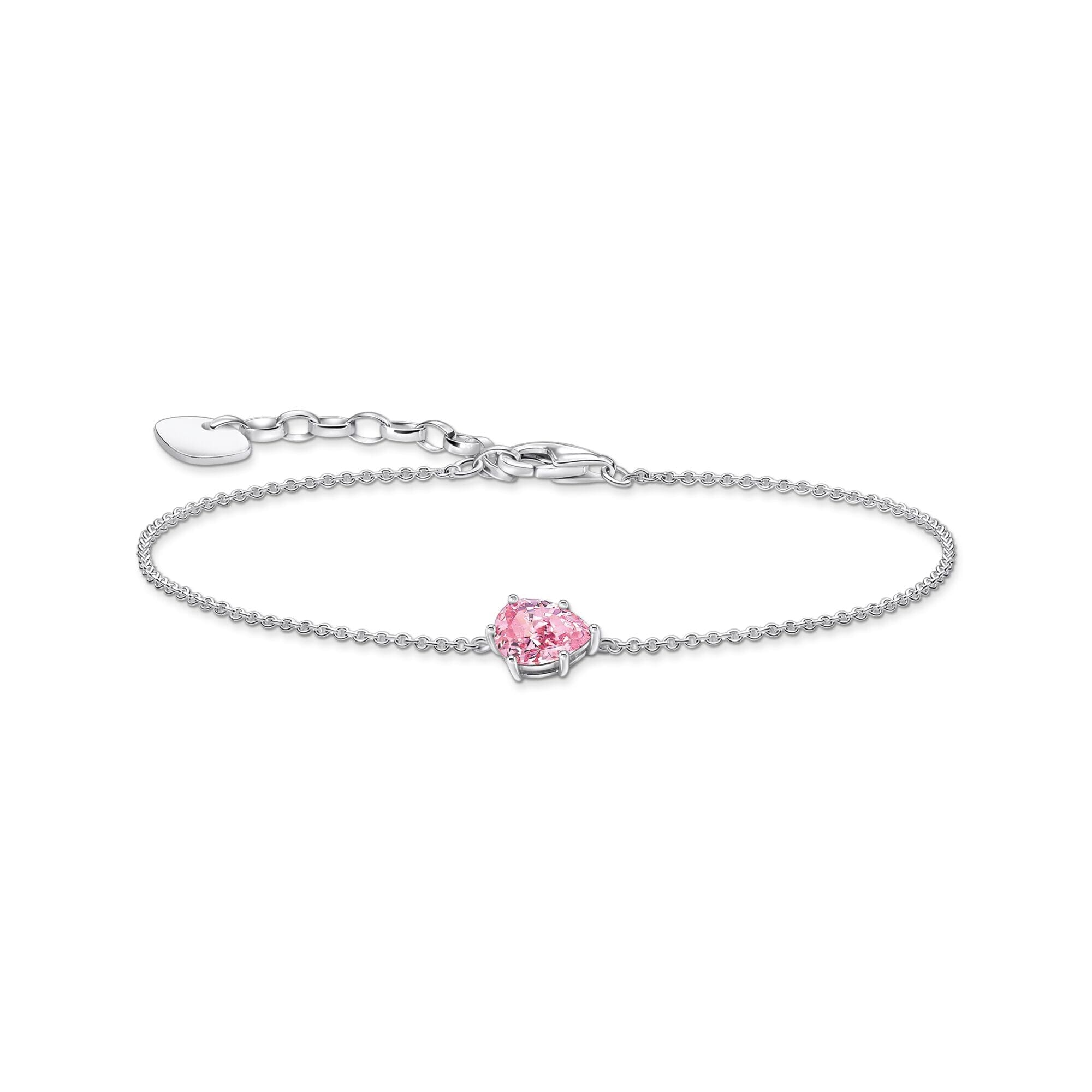 THOMAS SABO Bracelet with pink drop-shaped pedant Bracelets Thomas Sabo 