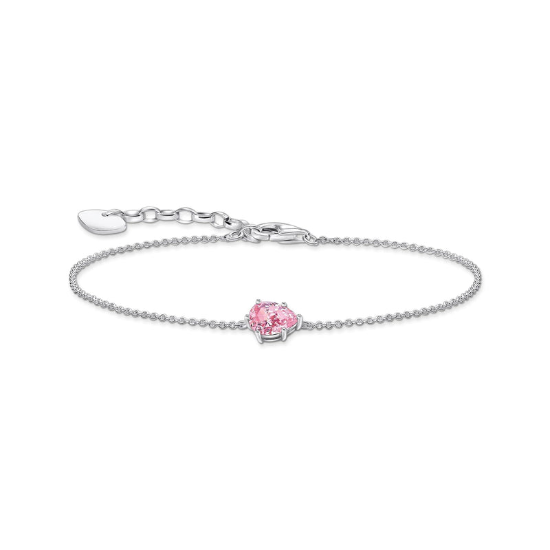 THOMAS SABO Bracelet with pink drop-shaped pedant Bracelets Thomas Sabo 