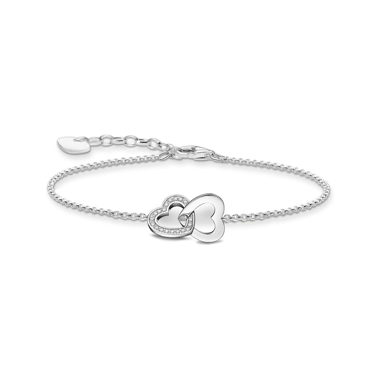 THOMAS SABO Bracelet with intertwined hearts pendant - silver Bracelets Thomas Sabo 