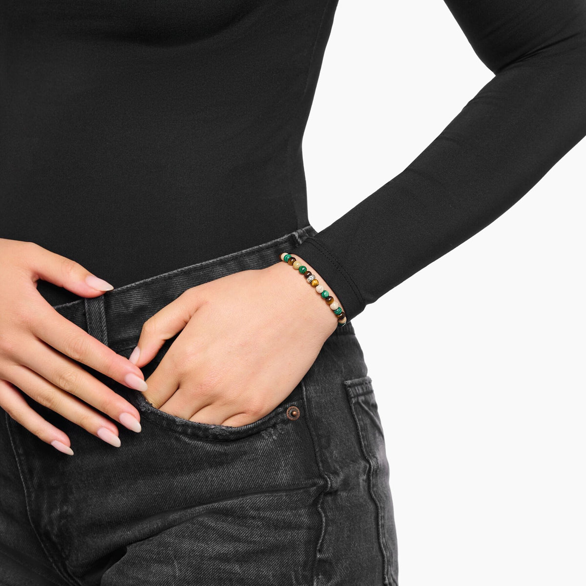 THOMAS SABO bracelet with earth and green beads Bracelets Thomas Sabo 