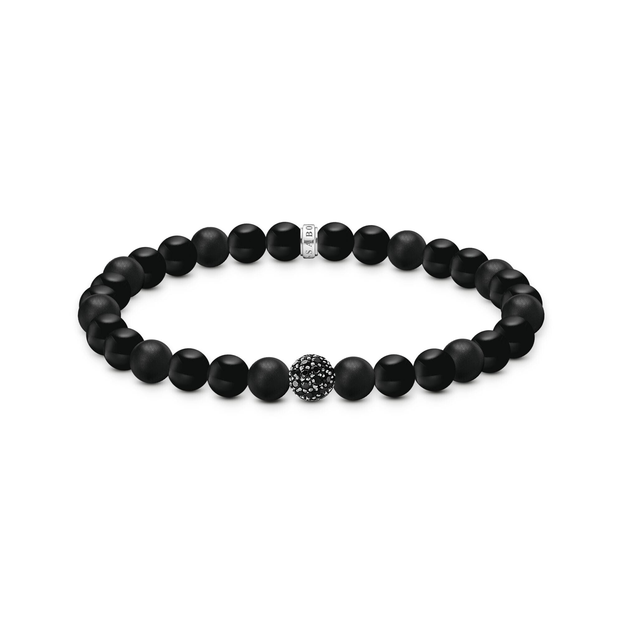 THOMAS SABO Obsidian bracelet with zirconia Bracelets Thomas Sabo 