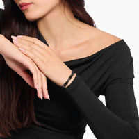 THOMAS SABO Obsidian bracelet with three zirconia beads Bracelets Thomas Sabo 