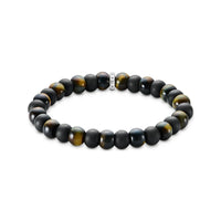 THOMAS SABO bracelet with obsidian and tiger's eye beads Bracelets Thomas Sabo 