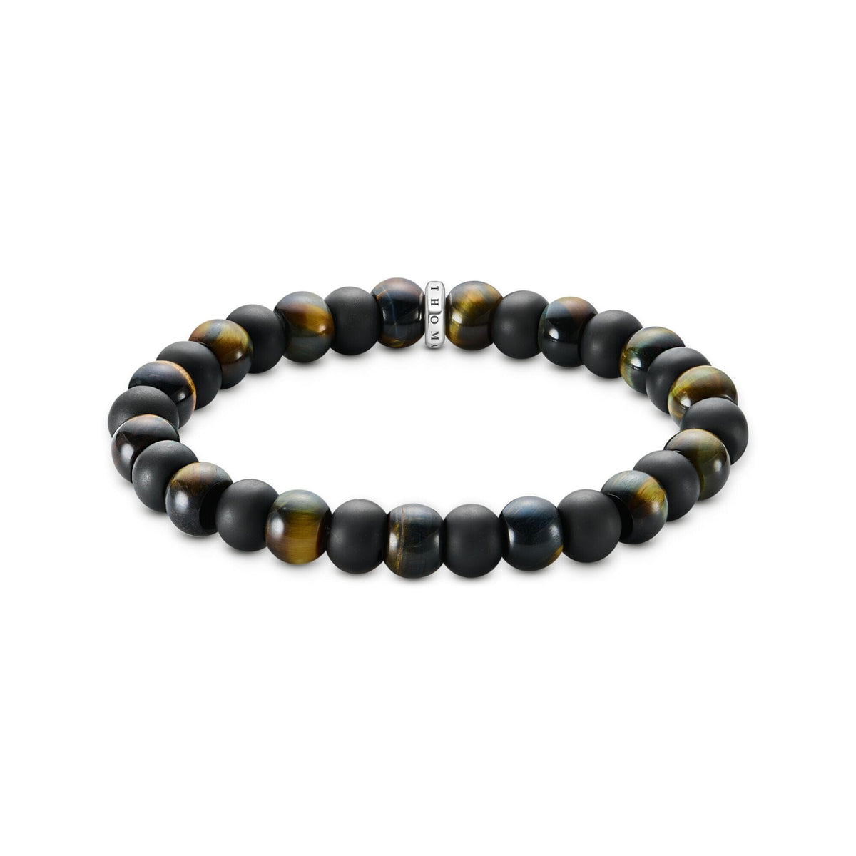 THOMAS SABO bracelet with obsidian and tiger's eye beads Bracelets Thomas Sabo 