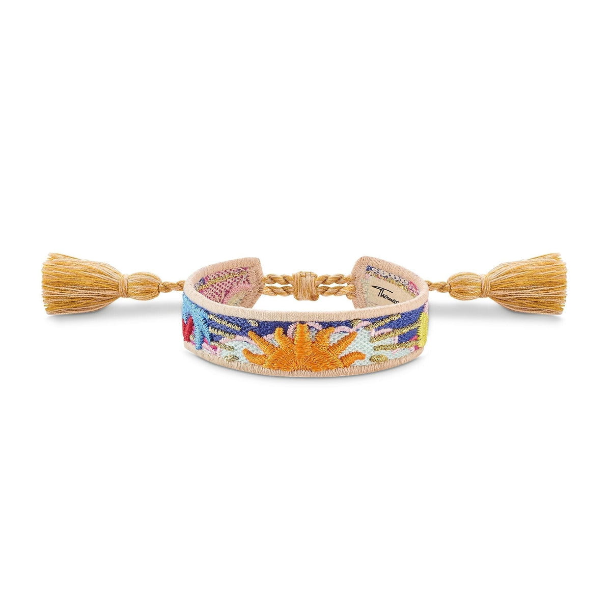 THOMAS SABO Bracelet with ornaments in orange, dark blue, green & red Accessories Thomas Sabo 