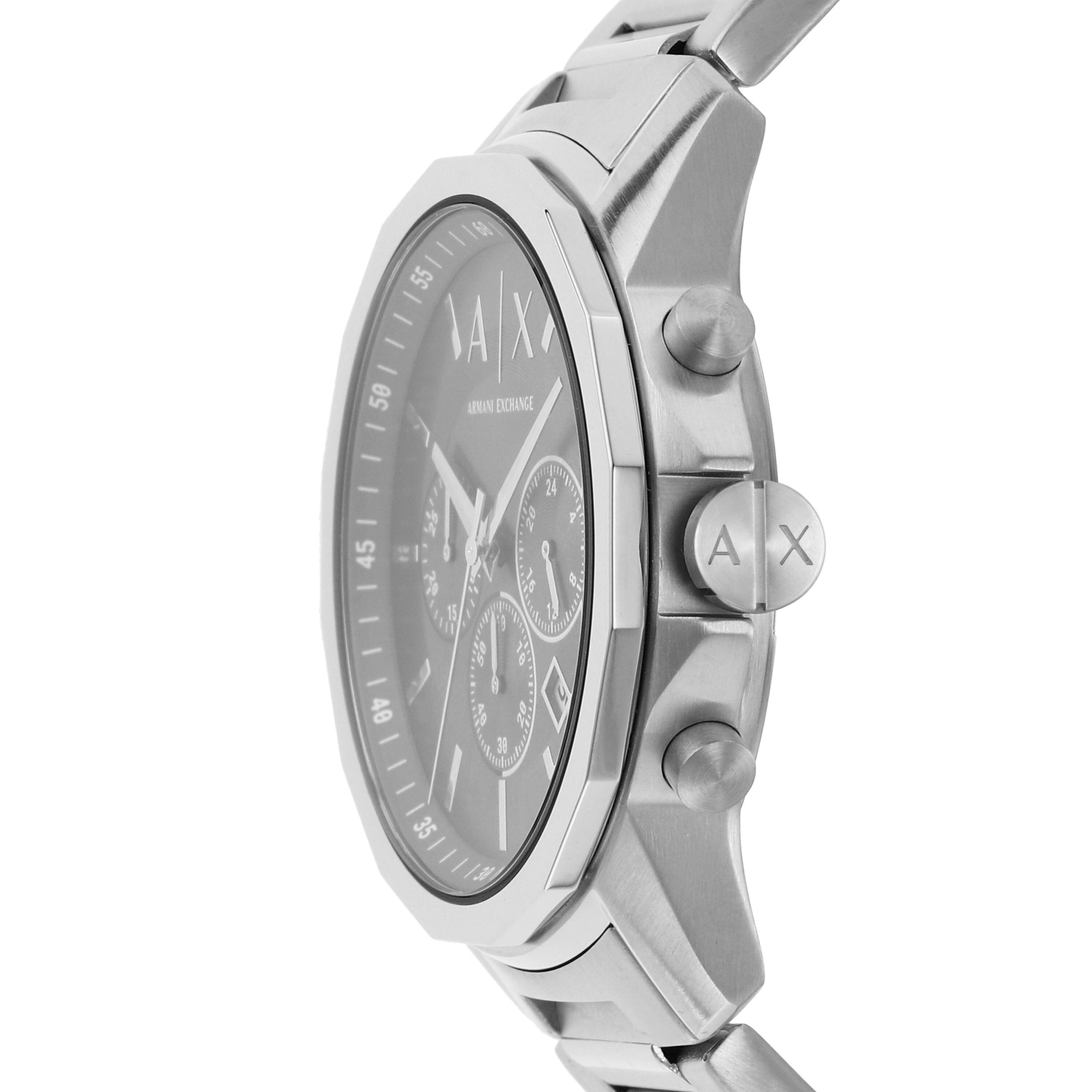 Armani Exchange Banks Black and Silver Men's Watch AX1720 Watches Armani Exchange 