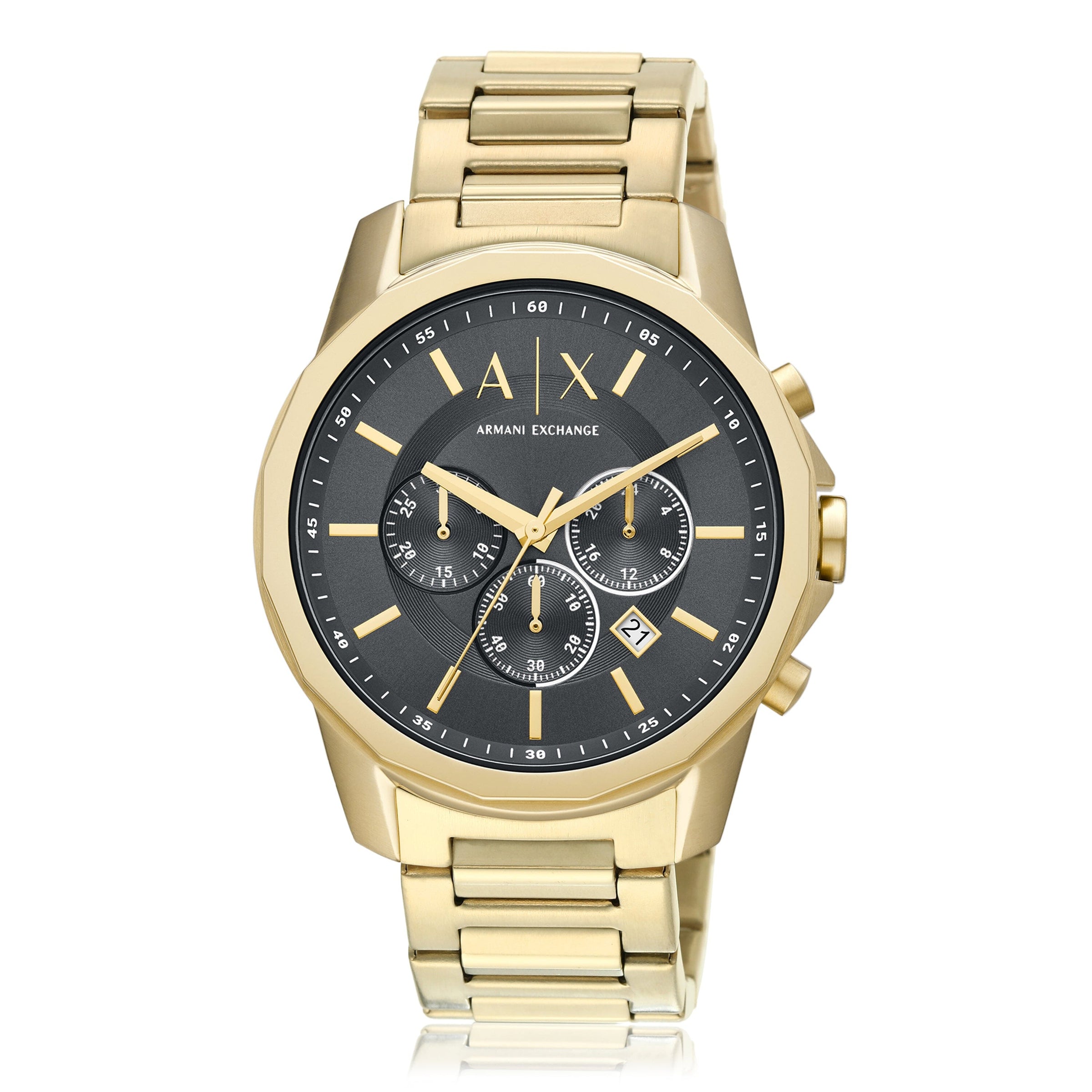 Armani Exchange Banks Black and Gold Men's Watch AX1721 Watches Armani Exchange 