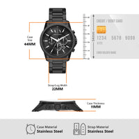 Armani Exchange Banks Black Men's Watch AX1722 Watches Armani Exchange 