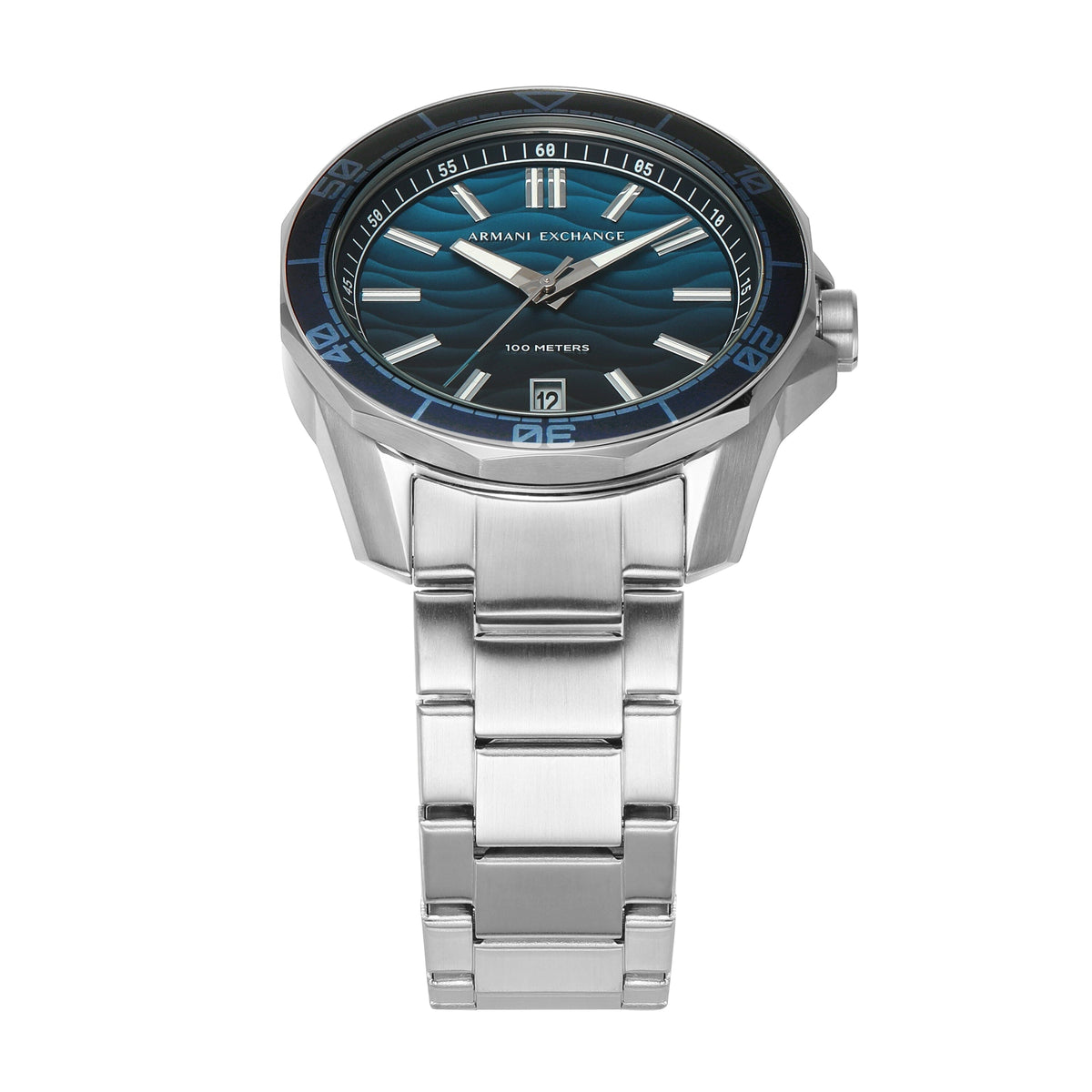 Armani Exchange Three-Hand Date Stainless Steel Watch AX1950 – Bevilles ...