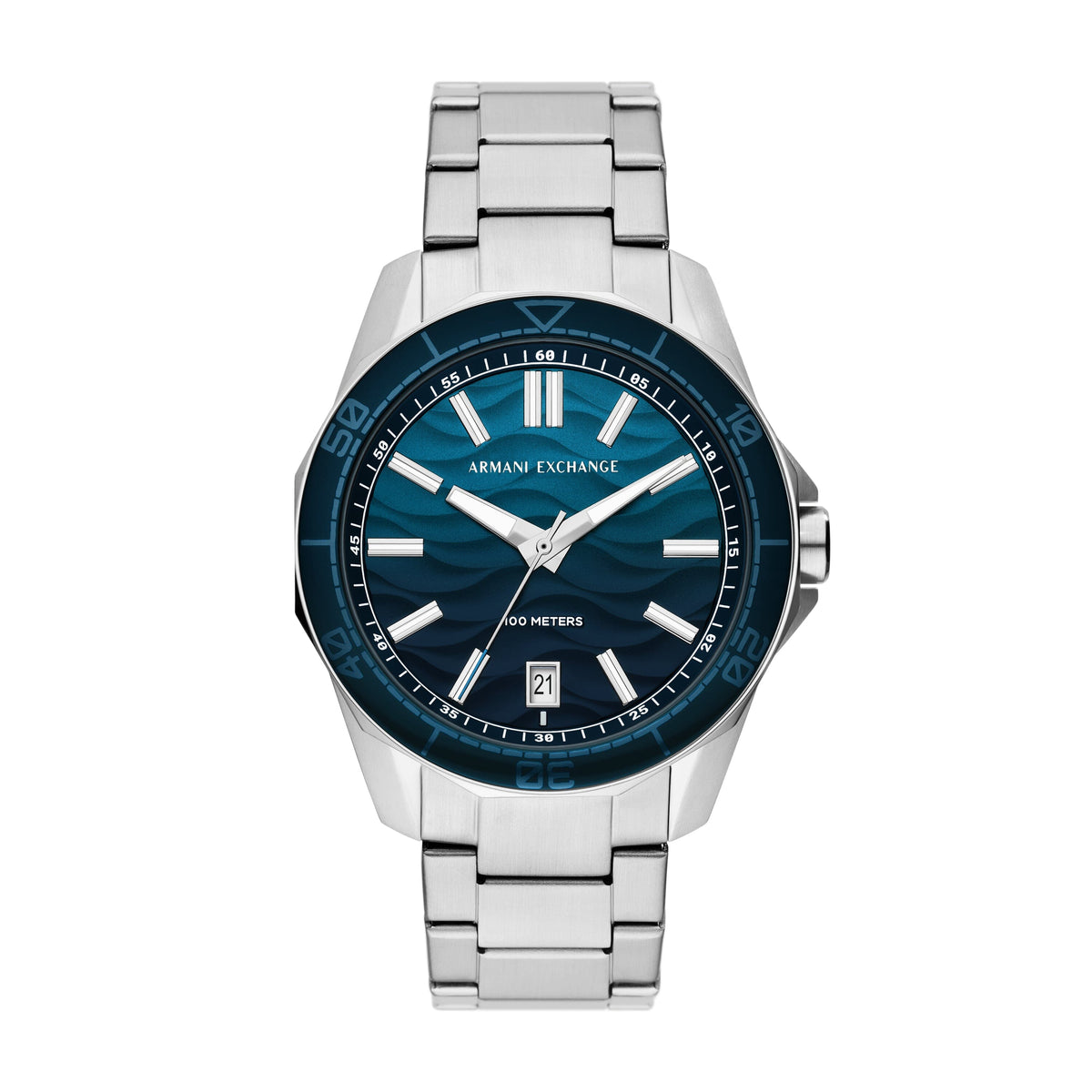Armani Exchange Three-Hand Date Stainless Steel Watch AX1950 Watches Armani Exchange 