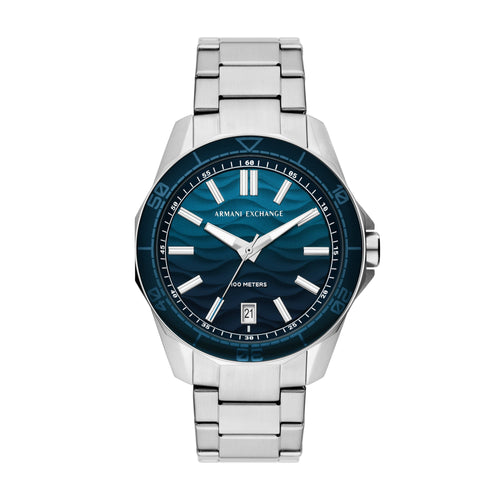 Armani Exchange Three-Hand Date Stainless Steel Watch AX1950 Watches Armani Exchange 