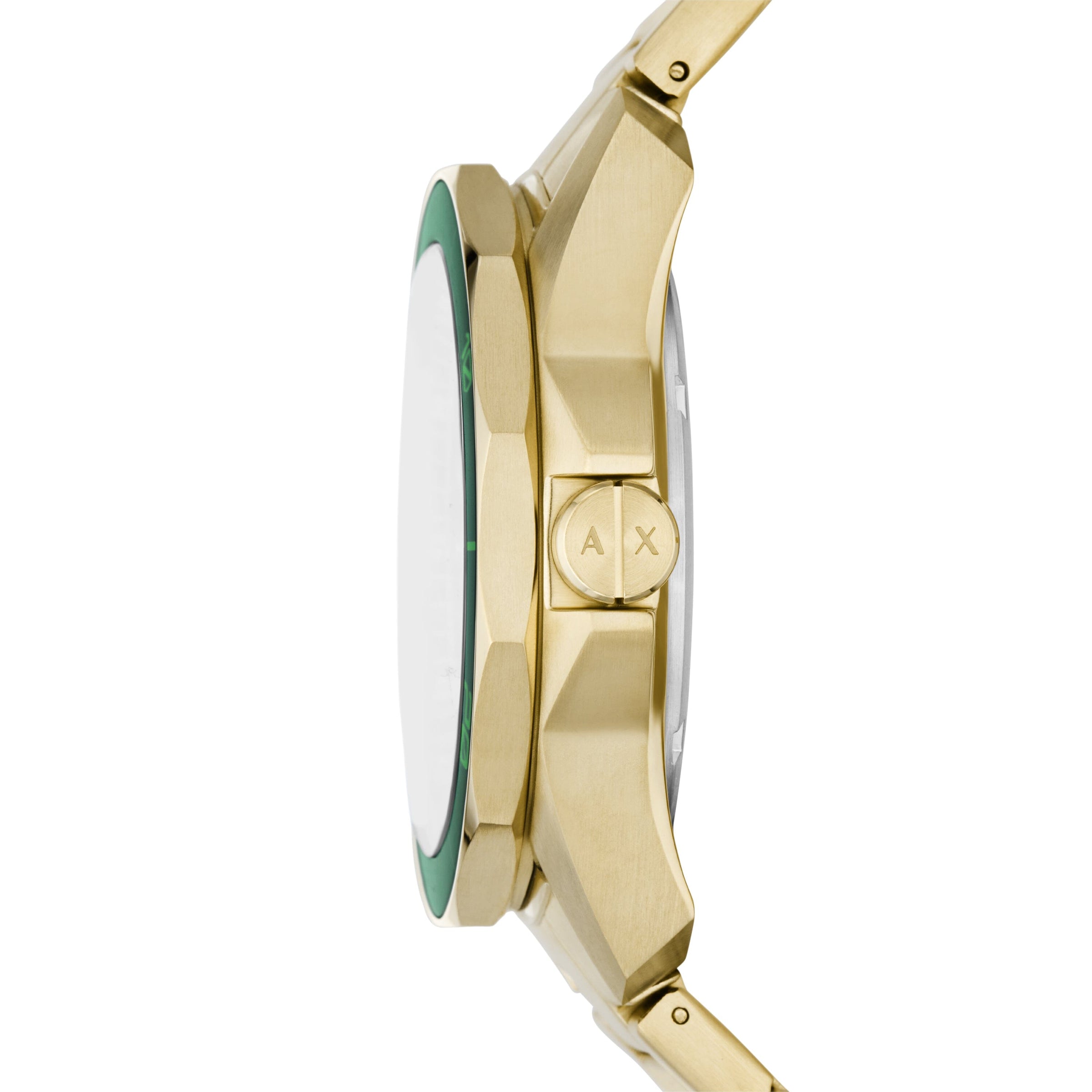 Armani Exchange Three-Hand Date Gold-Tone Stainless Steel Watch AX1951 Watches Armani Exchange 