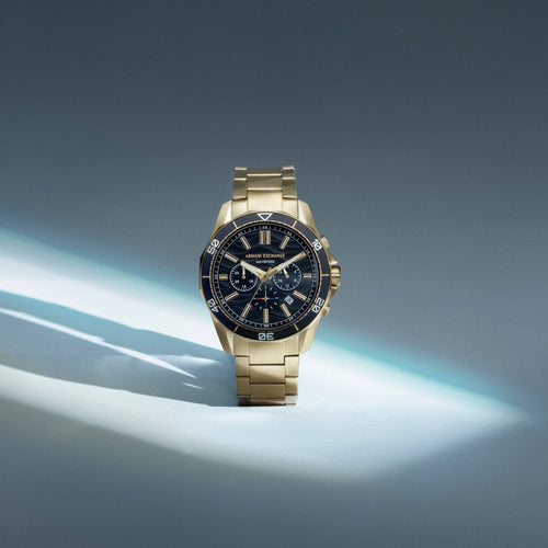 Armani Exchange Chronograph Gold-Tone Stainless Steel Watch AX1958 Watches Armani Exchange 