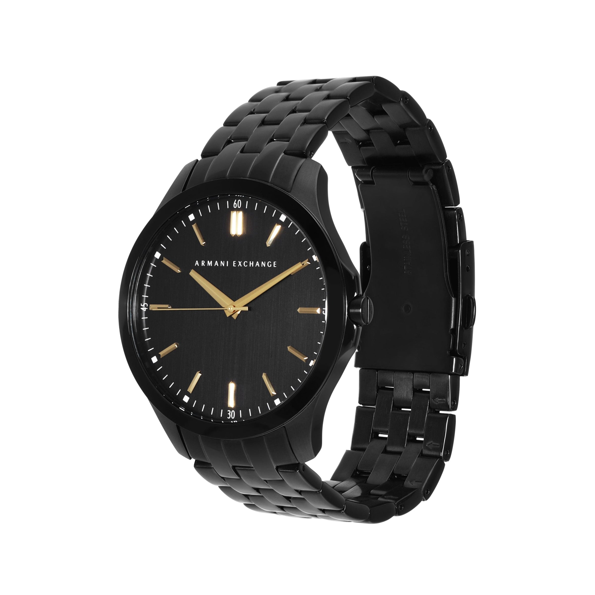 Armani Exchange Men's Black Face Black Band Watch AX2144 Watches Armani Exchange 