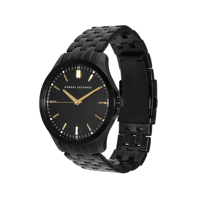 Armani Exchange Men's Black Face Black Band Watch AX2144 Watches Armani Exchange 