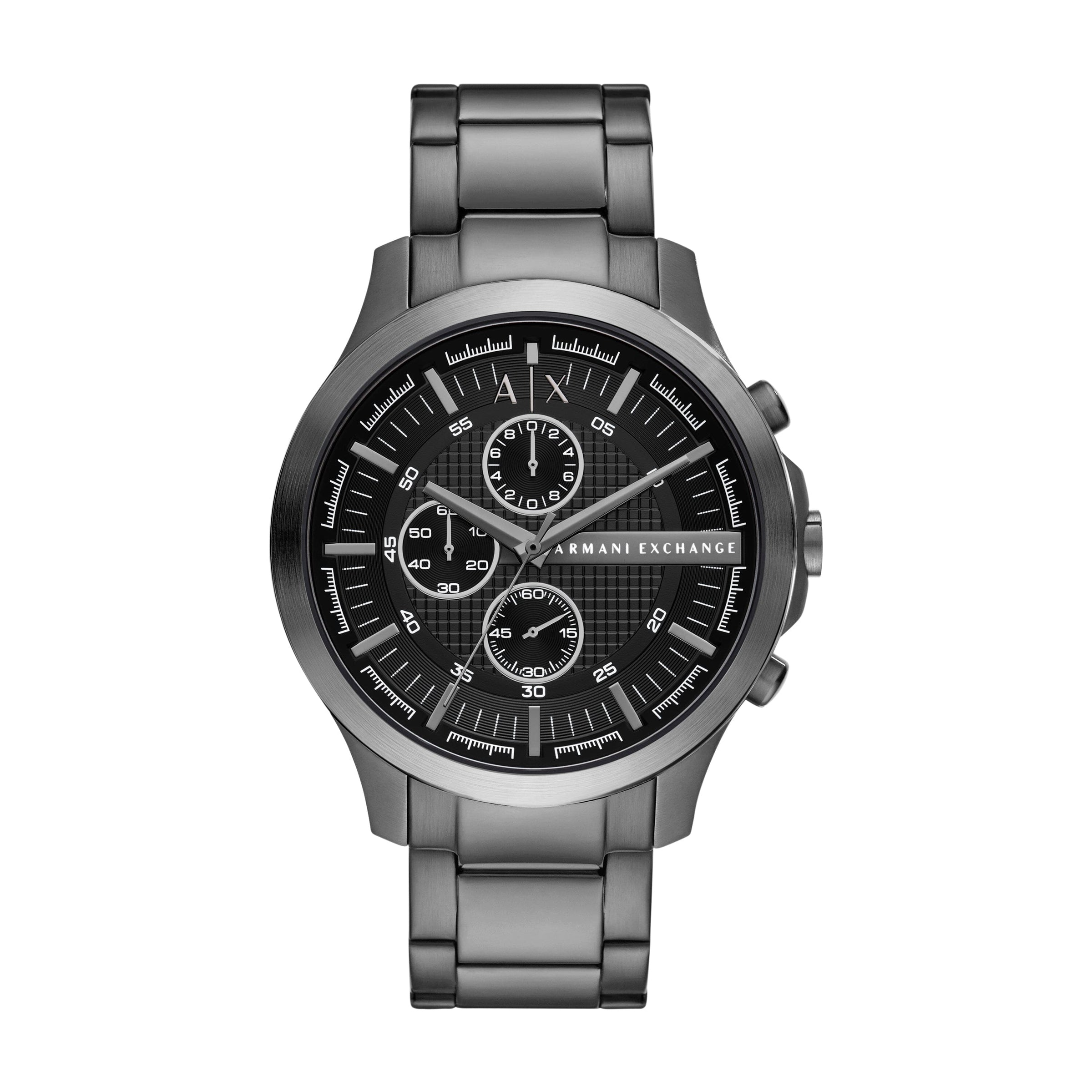 Armani Exchange Chronograph Gunmetal Stainless Steel Watch AX2454