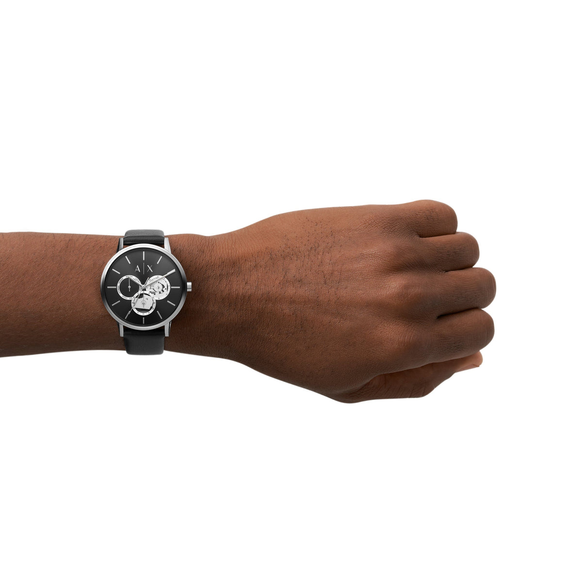 Armani Exchange Cayde Silver and Black Men's Watch AX2745 Watches Armani Exchange 