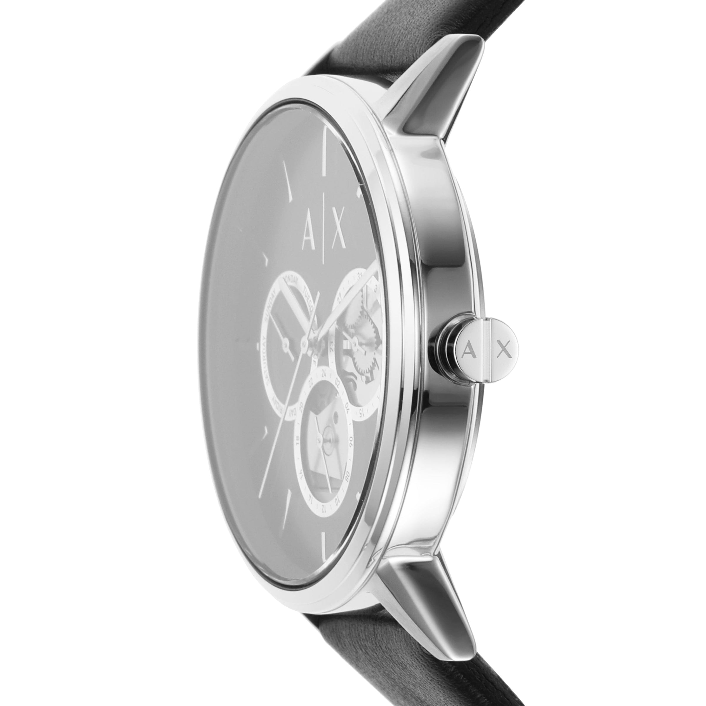 Armani Exchange Cayde Silver and Black Men's Watch AX2745 Watches Armani Exchange 