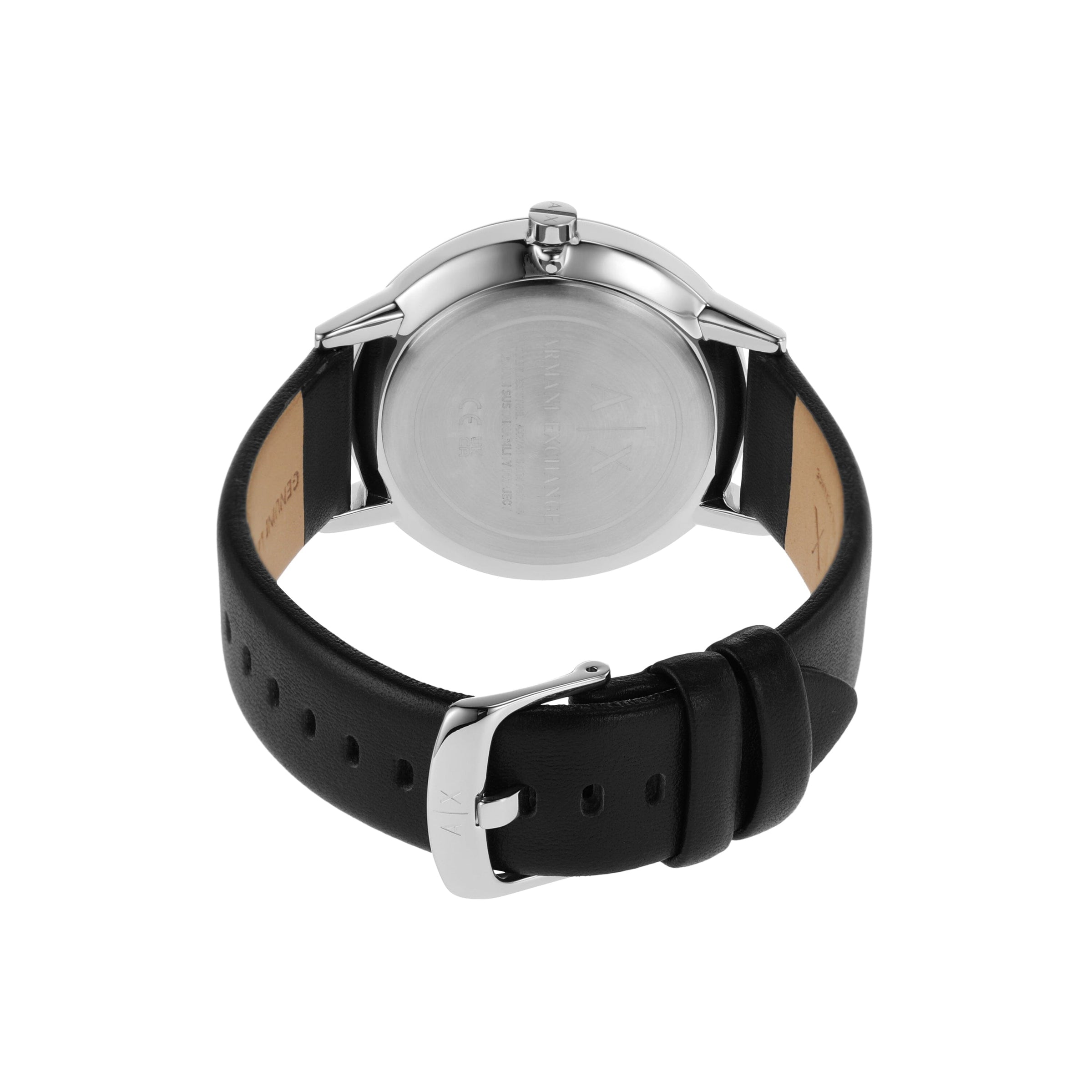 Armani Exchange Cayde Silver and Black Men's Watch AX2745 Watches Armani Exchange 