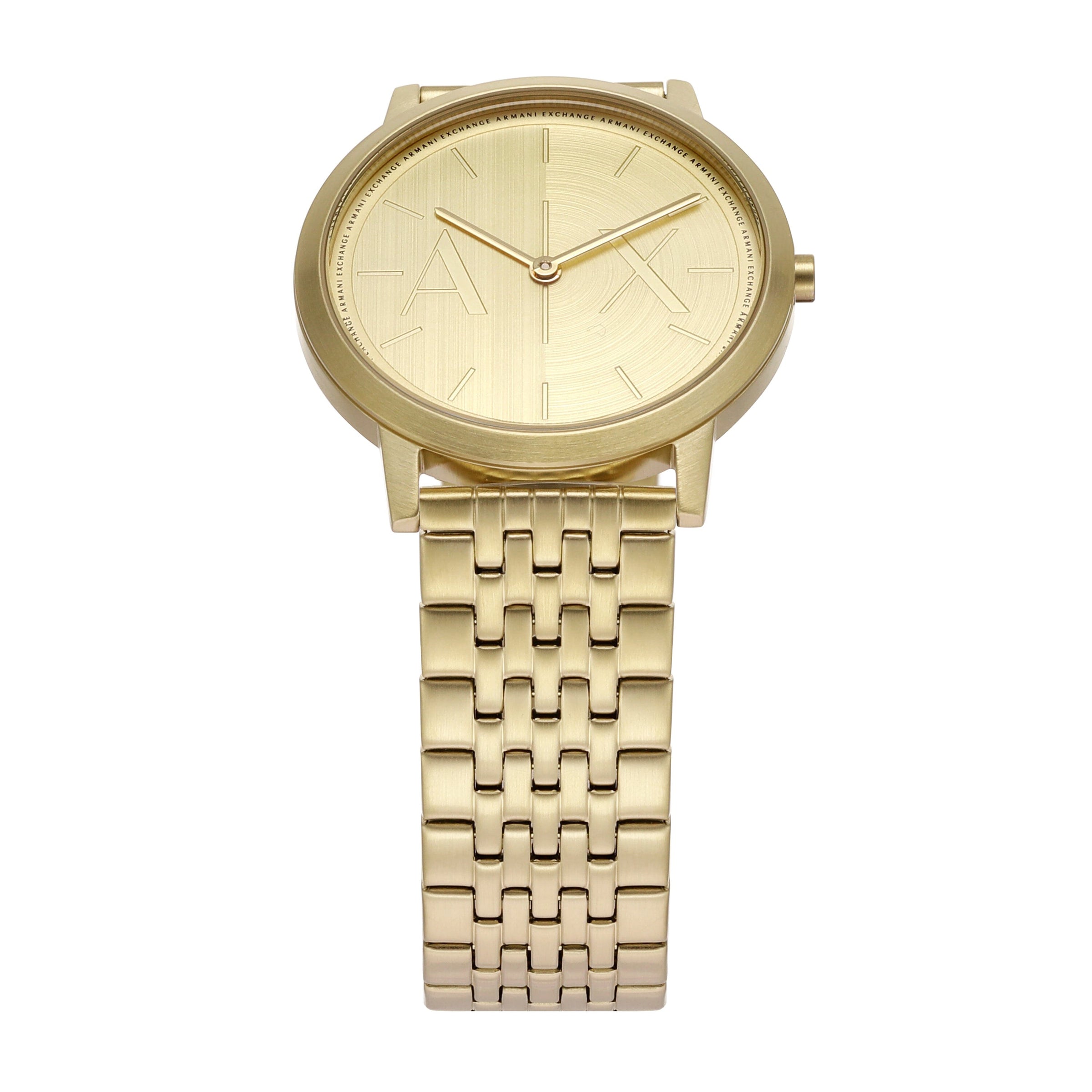 Armani Exchange Two-Hand Gold-Tone Stainless Steel Watch AX2871 Watches Armani Exchange 