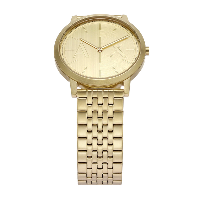 Armani Exchange Two-Hand Gold-Tone Stainless Steel Watch AX2871 Watches Armani Exchange 