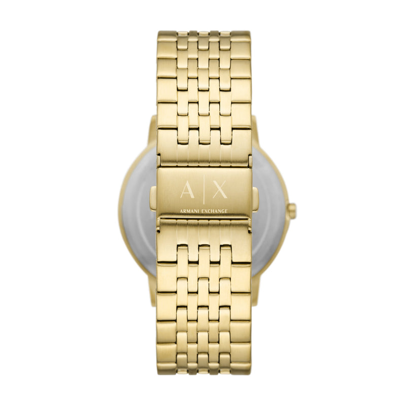 Armani Exchange Two-Hand Gold-Tone Stainless Steel Watch AX2871 Watches Armani Exchange 
