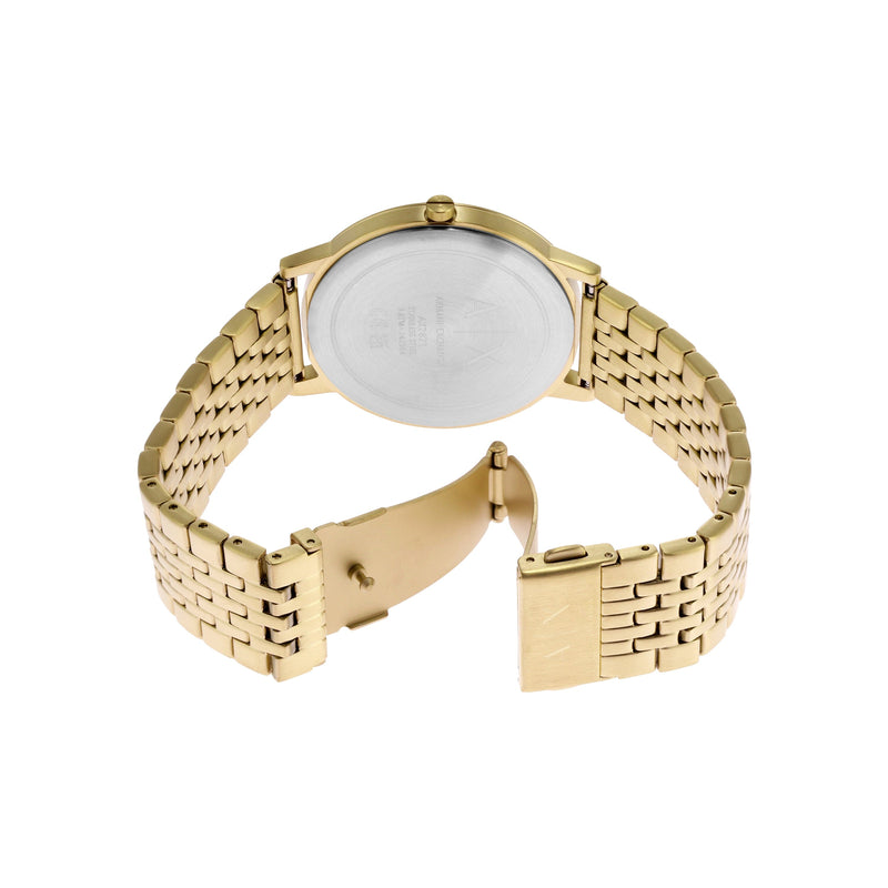Armani Exchange Two-Hand Gold-Tone Stainless Steel Watch AX2871 Watches Armani Exchange 