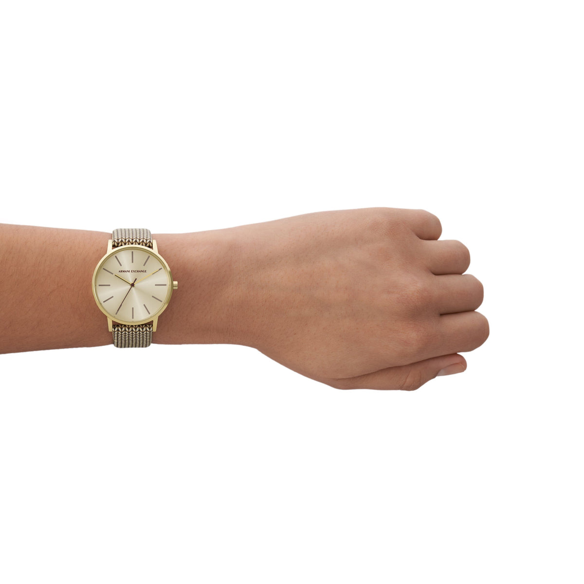 Armani Exchange Three-Hand Brown Leather Watch AX5594 Watches Armani Exchange 