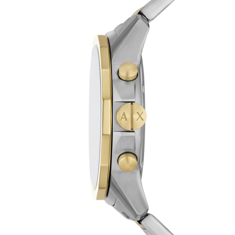 Armani Exchange Chronograph Two-Tone Stainless Steel Watch and Bracelet Set AX7148SET Watches Armani Exchange 