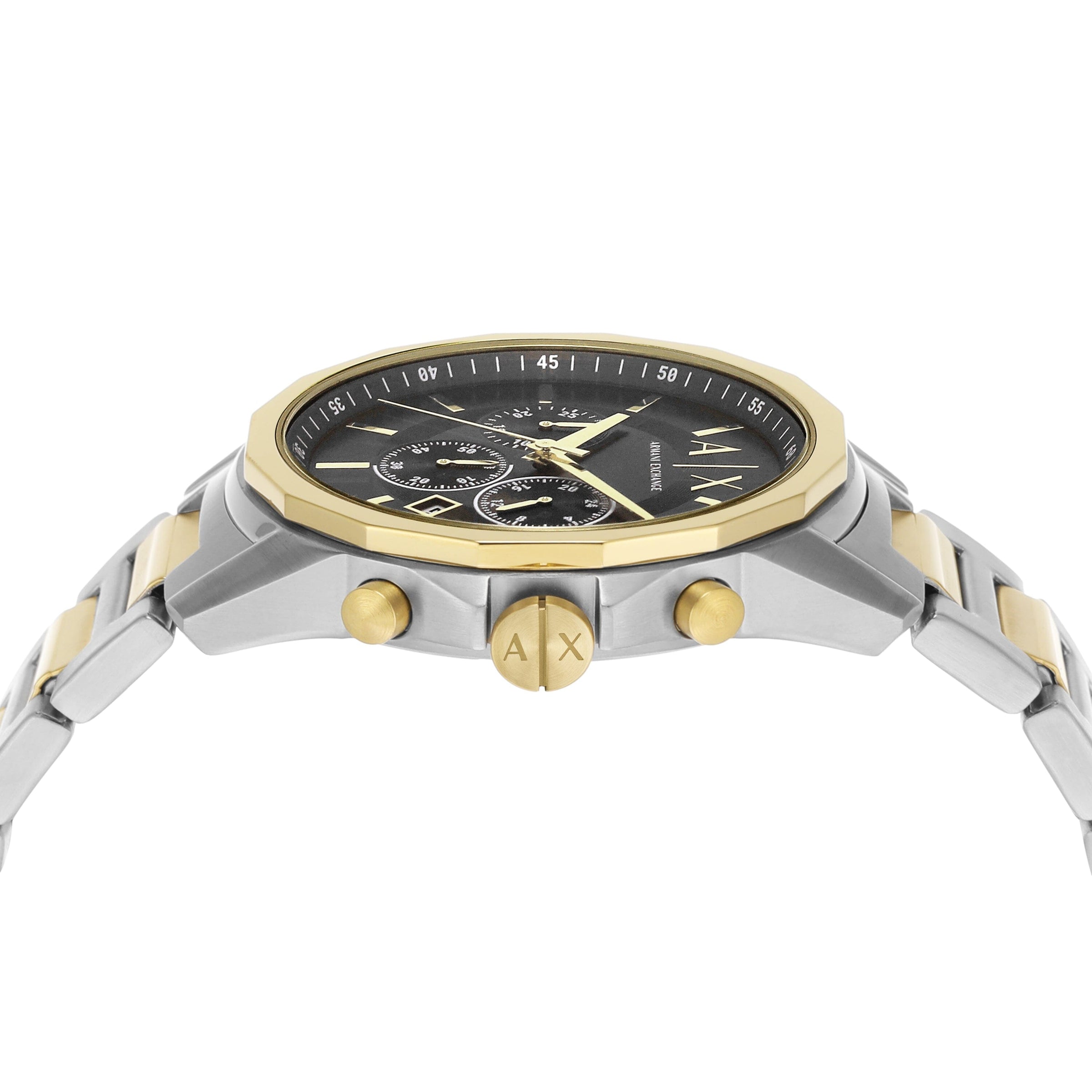 Armani Exchange Chronograph Two-Tone Stainless Steel Watch and Bracelet Set AX7148SET Watches Armani Exchange 