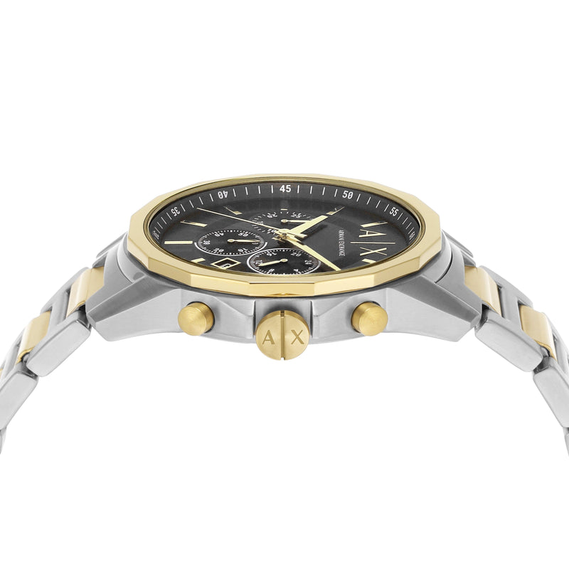 Armani Exchange Chronograph Two-Tone Stainless Steel Watch and Bracelet Set AX7148SET Watches Armani Exchange 