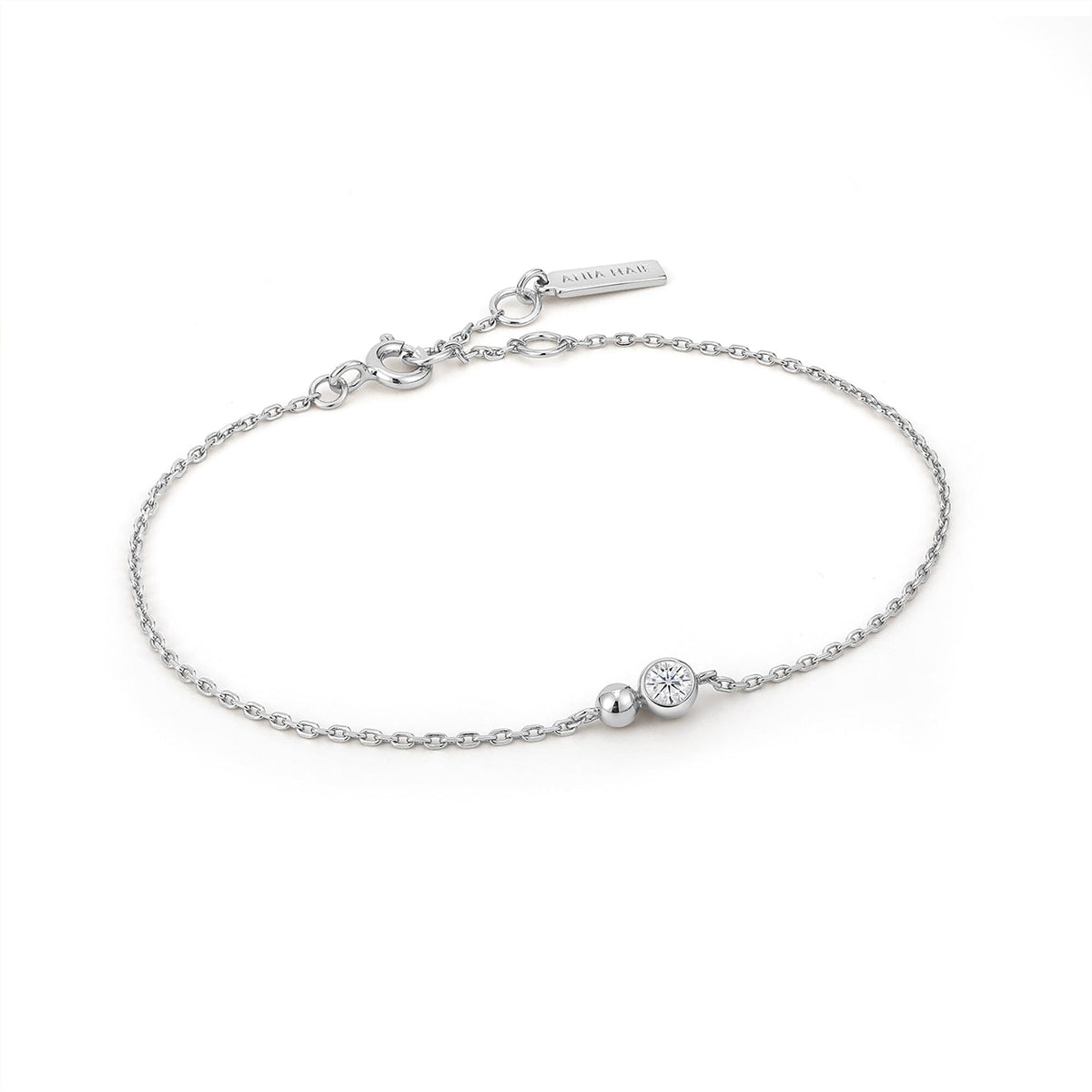 Ania Haie Silver Orb Sparkle Chain Bracelet Bracelets Ania Haie 