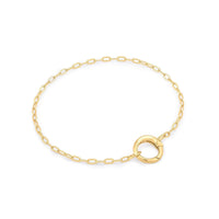 Ania Haie Gold Mini Link Charm Chain Connector Bracelet Bracelets Ania Haie 