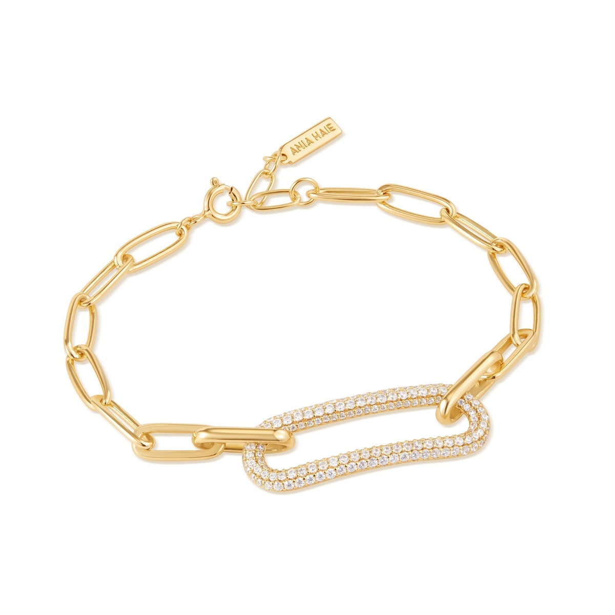 Ania Haie Gold Pave Link Bracelet Bracelets Ania Haie 