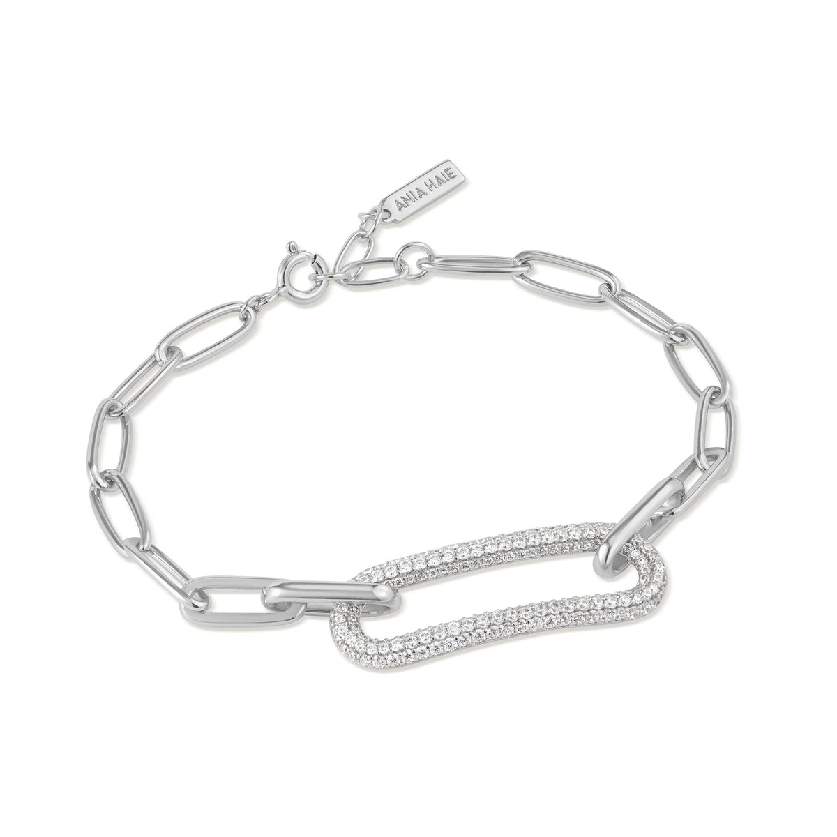 Ania Haie Silver Pave Link Bracelet Bracelets Ania Haie 