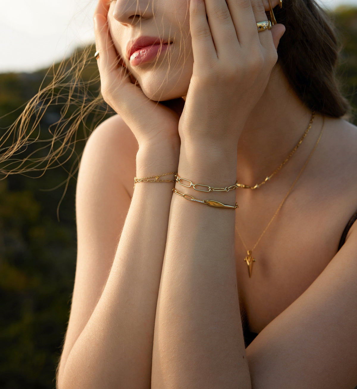 Ania Haie Gold Geometric Chain Bracelet Bracelets Ania Haie 